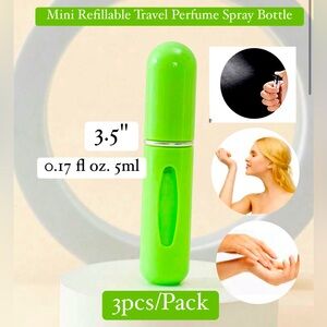 3 pcs/Mini Refillable Travel Perfume spray bottle  pump container for travel
